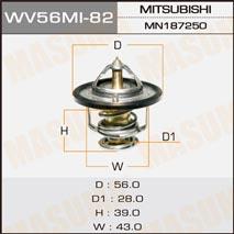 Masuma WV56MI-82 Thermostat, coolant WV56MI82