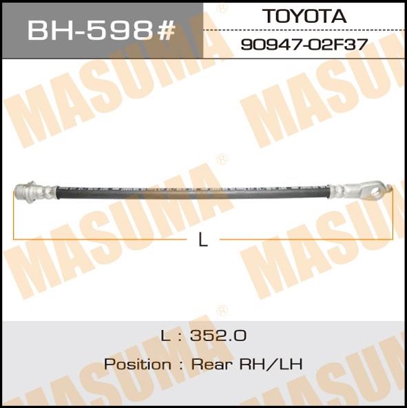 Masuma BH-598 Brake Hose BH598