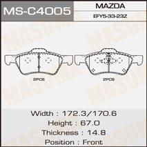 Masuma MS-C4005 Brake shoe set MSC4005