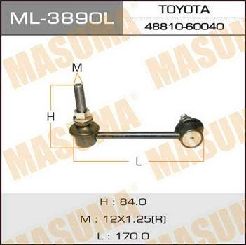 Masuma ML-3890L Rod/Strut, stabiliser ML3890L