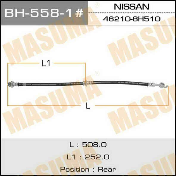 Masuma BH-558-1 Brake Hose BH5581