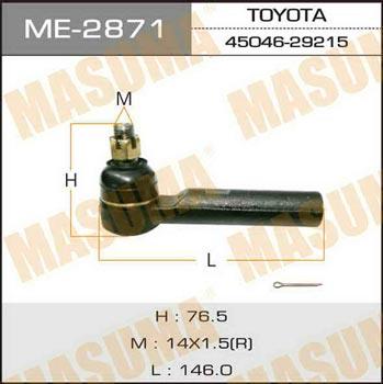 Masuma ME-2871 Tie rod end ME2871