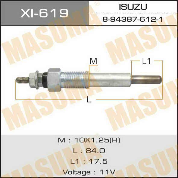 Masuma XI-619 Glow plug XI619