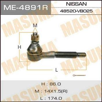Masuma ME-4891R Tie rod end right ME4891R