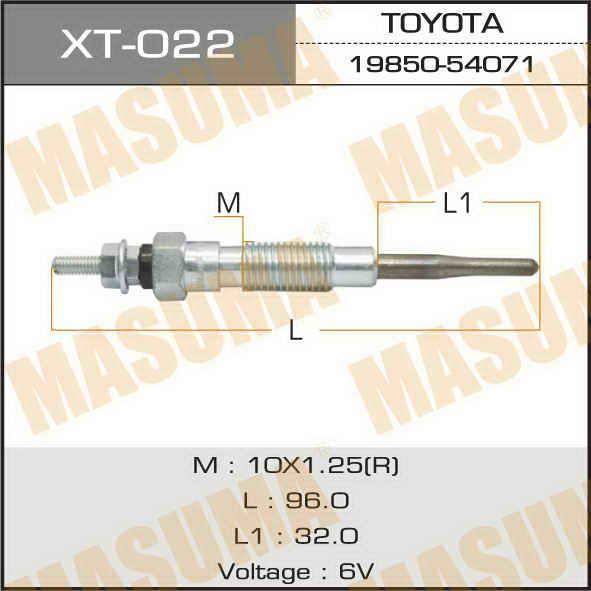 Masuma XT-022 Glow plug XT022