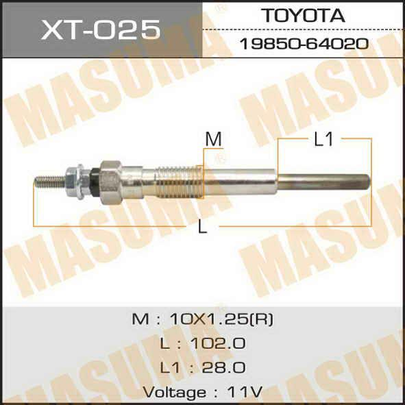 Masuma XT-025 Glow plug XT025