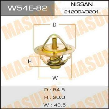 Masuma W54E-82 Thermostat, coolant W54E82