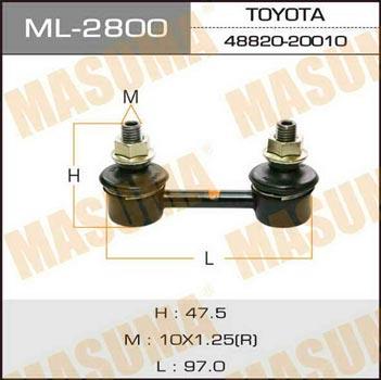 Masuma ML-2800 Rod/Strut, stabiliser ML2800