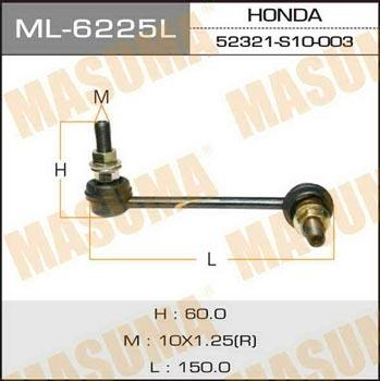 Masuma ML-6225L Rod/Strut, stabiliser ML6225L