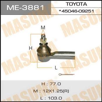 Masuma ME-3881 Tie rod end ME3881