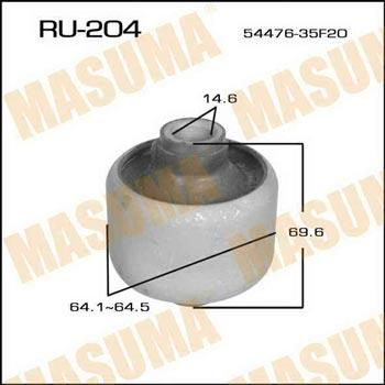 Masuma RU-204 Silent block front torsion bar RU204