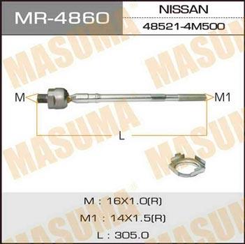Masuma MR-4860 Inner Tie Rod MR4860