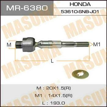 Masuma MR-6380 Inner Tie Rod MR6380