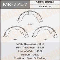 Masuma MK-7757 Brake shoe set MK7757