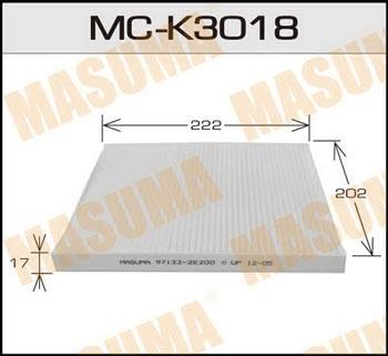 Masuma MC-K3018 Filter, interior air MCK3018
