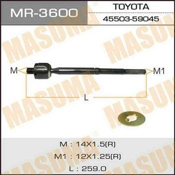 Masuma MR-3600 Inner Tie Rod MR3600