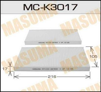 Masuma MC-K3017 Filter, interior air MCK3017