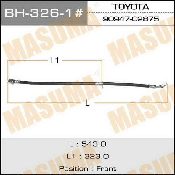 Masuma BH-326-1 Brake Hose BH3261