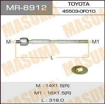 Masuma MR-8912 Inner Tie Rod MR8912