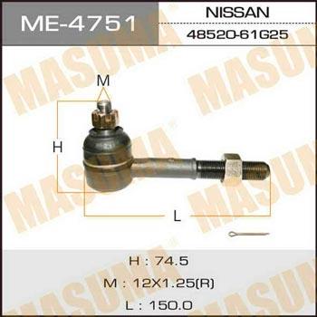Masuma ME-4751 Tie rod end ME4751