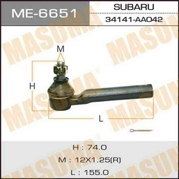 Masuma ME-6651 Tie rod end ME6651