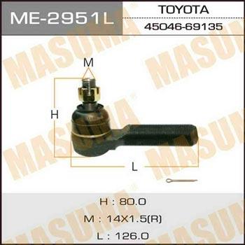 Masuma ME-2951L Tie rod end left ME2951L