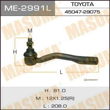 Masuma ME-2991L Tie rod end left ME2991L