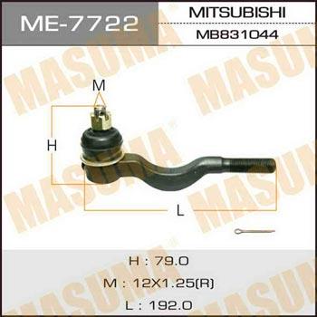 Masuma ME-7722 Tie rod end ME7722