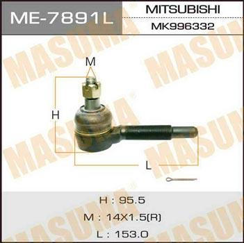 Masuma ME-7891L Tie rod end left ME7891L