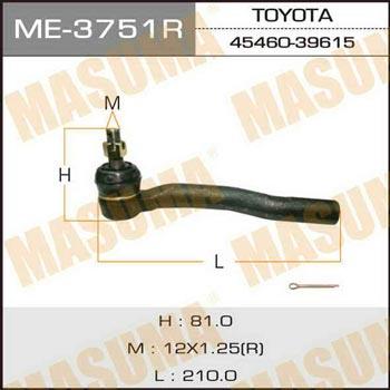 Masuma ME-3751R Tie rod end right ME3751R