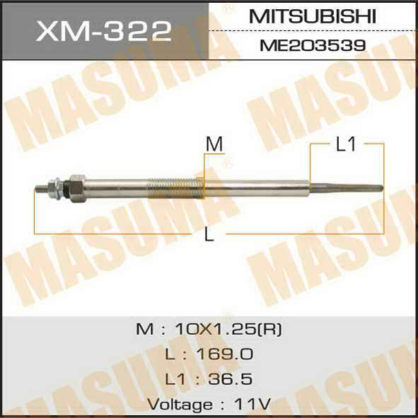 Masuma XM-322 Glow plug XM322
