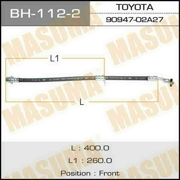 Masuma BH-112-2 Brake Hose BH1122