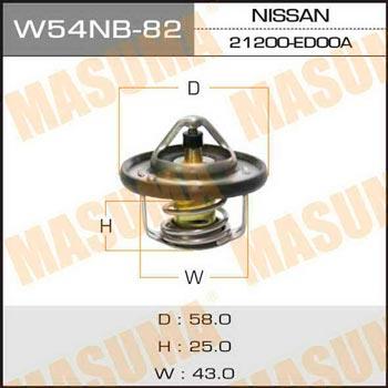 Masuma W54NB-82 Thermostat, coolant W54NB82