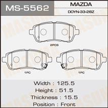 Masuma MS-5562 Brake shoe set MS5562