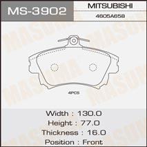 Masuma MS-3902 Brake shoe set MS3902