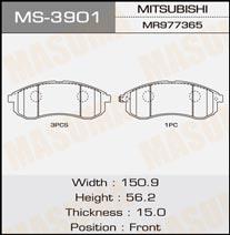 Masuma MS-3901 Brake shoe set MS3901