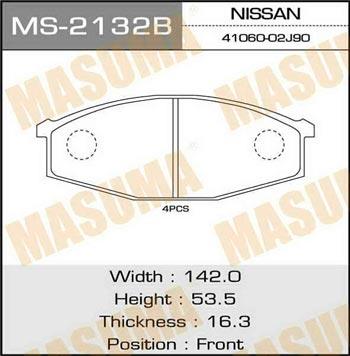 Masuma MS-2132 Brake shoe set MS2132