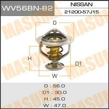 Masuma WV56BN-82 Thermostat, coolant WV56BN82