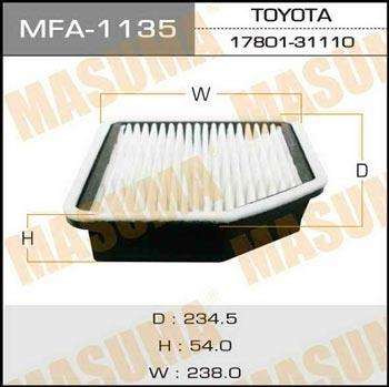 Masuma MFA-1135 Air filter MFA1135