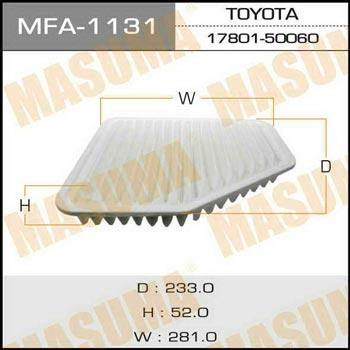 Masuma MFA-1131 Air filter MFA1131