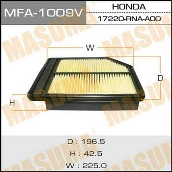 Masuma MFA-1009 Air filter MFA1009