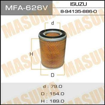 Masuma MFA-626 Air filter MFA626