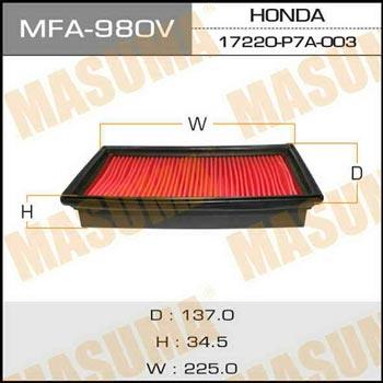 Masuma MFA-980 Air filter MFA980