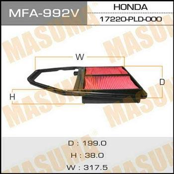 Masuma MFA-992 Air filter MFA992