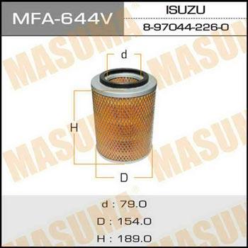Masuma MFA-644 Air filter MFA644