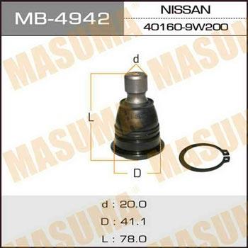 Masuma MB-4942 Ball joint MB4942