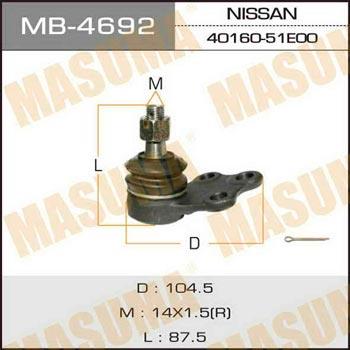 Masuma MB-4692 Ball joint MB4692
