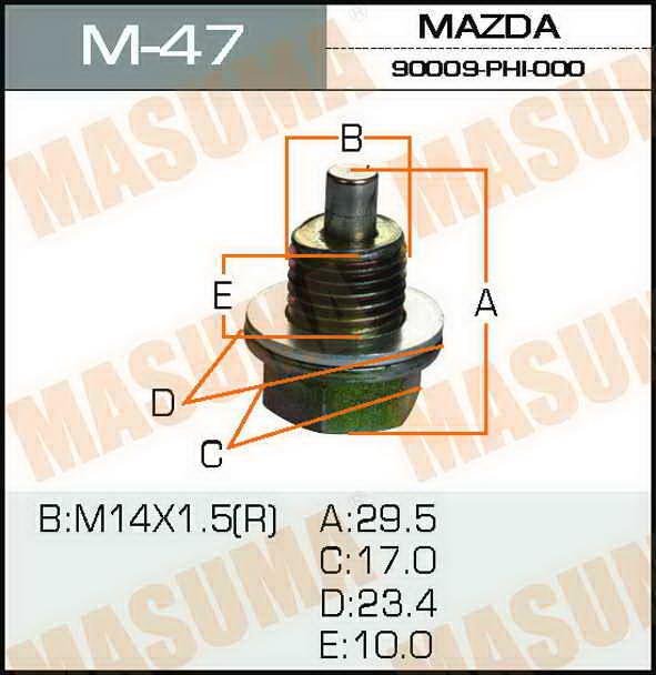 Masuma M-47 Sump plug M47