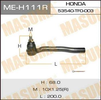 Masuma ME-H111R Tie rod end right MEH111R