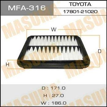 Masuma MFA-316 Air filter MFA316